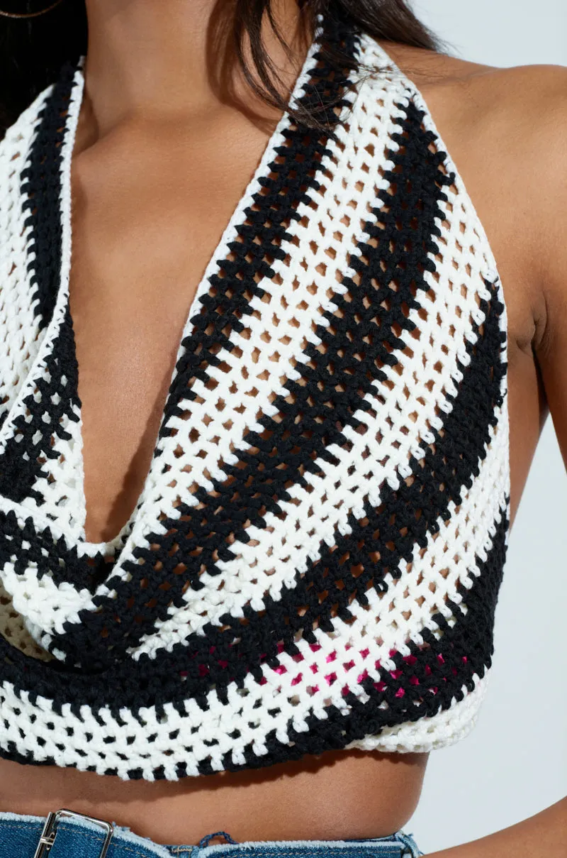 DONT TALK TO ME CROCHET TOP