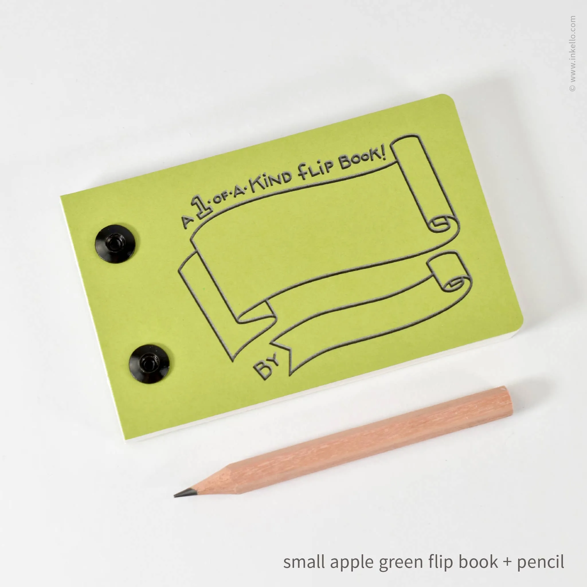 Draw-Your-Own Flip Book   Pencil (#316): Apple Green / Small