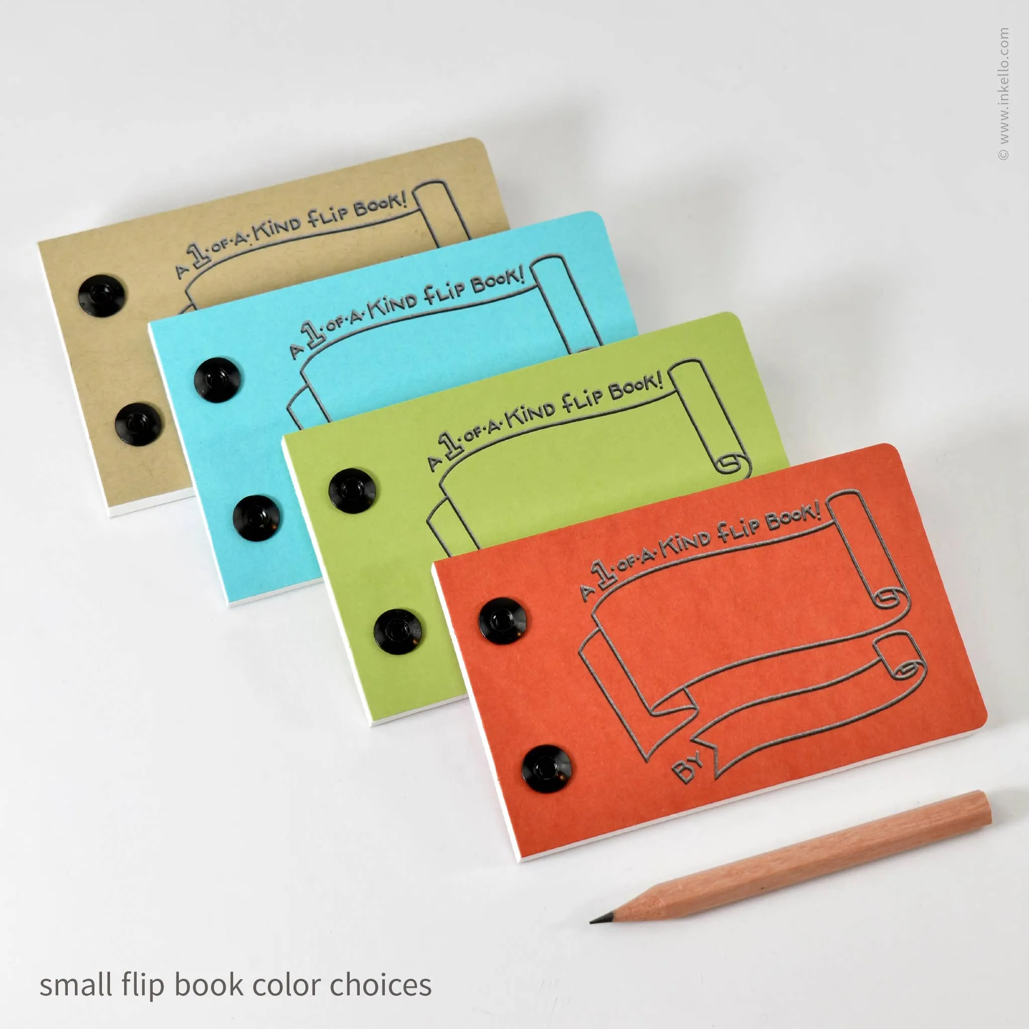 Draw-Your-Own Flip Book   Pencil (#316): Apple Green / Small