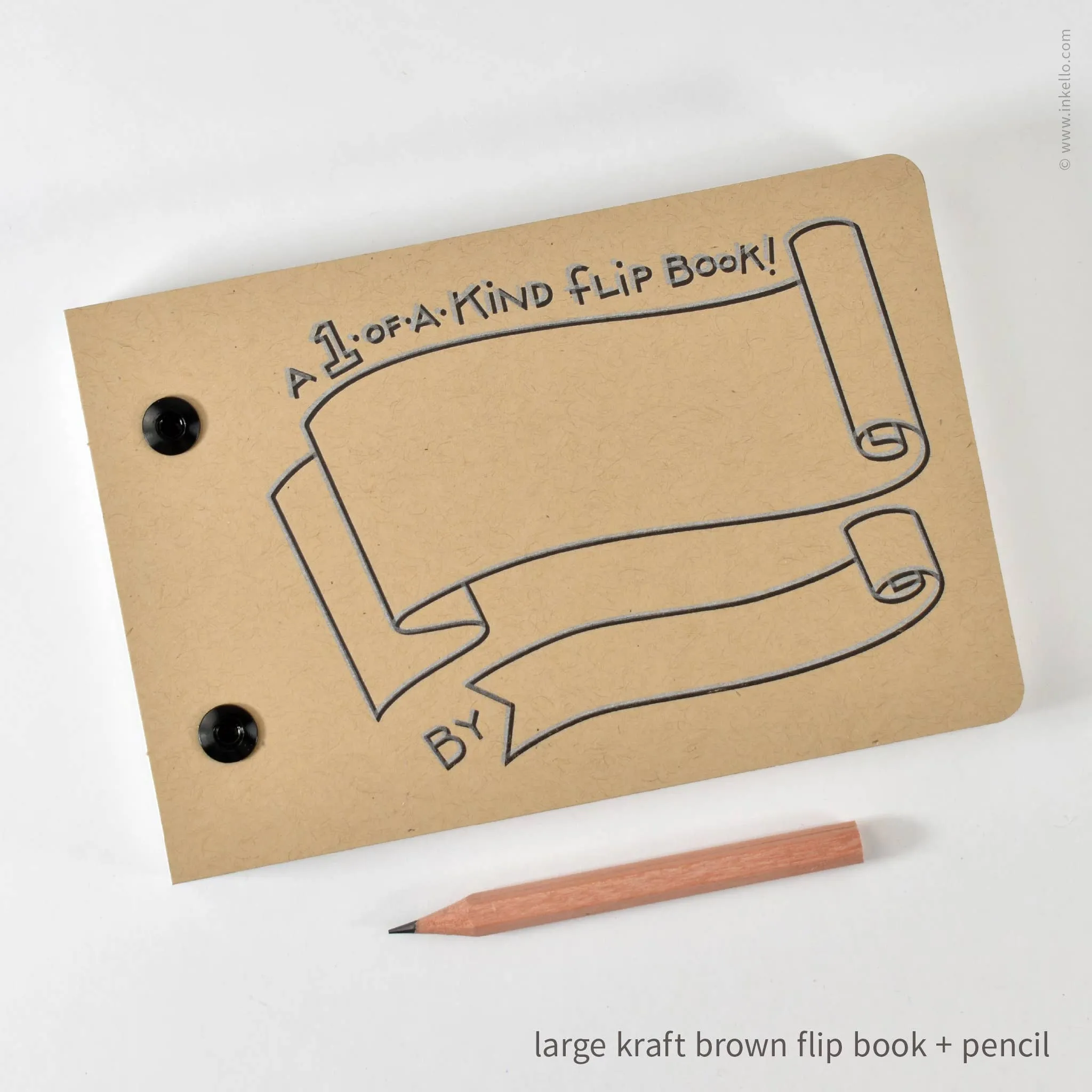 Draw-Your-Own Flip Book   Pencil (#316): Apple Green / Small