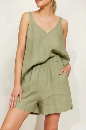 Eb & Ive Sojourn Tank Top - Aloe