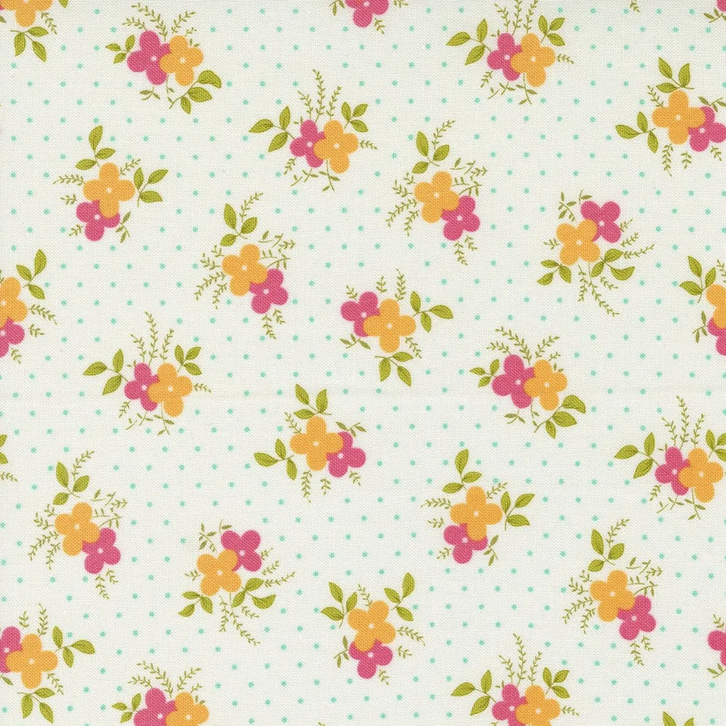 End Bolt Sale* 1 yard 25" cut, Flower Power Easy Breezy Floral Cloud 33713 11