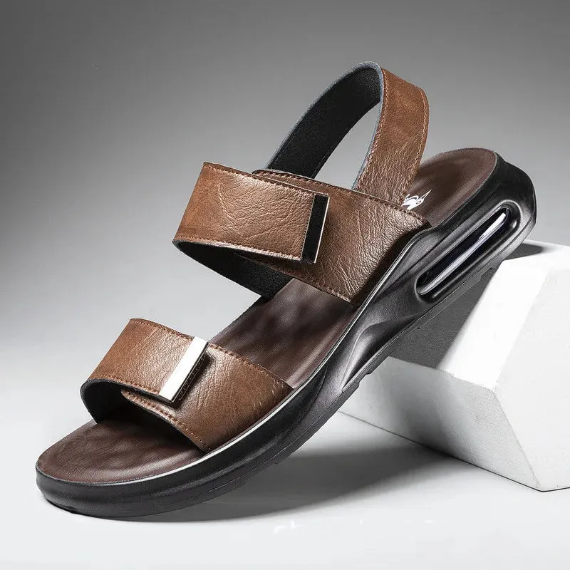 Enzo Conti Luxe Genuine Leather Sandals