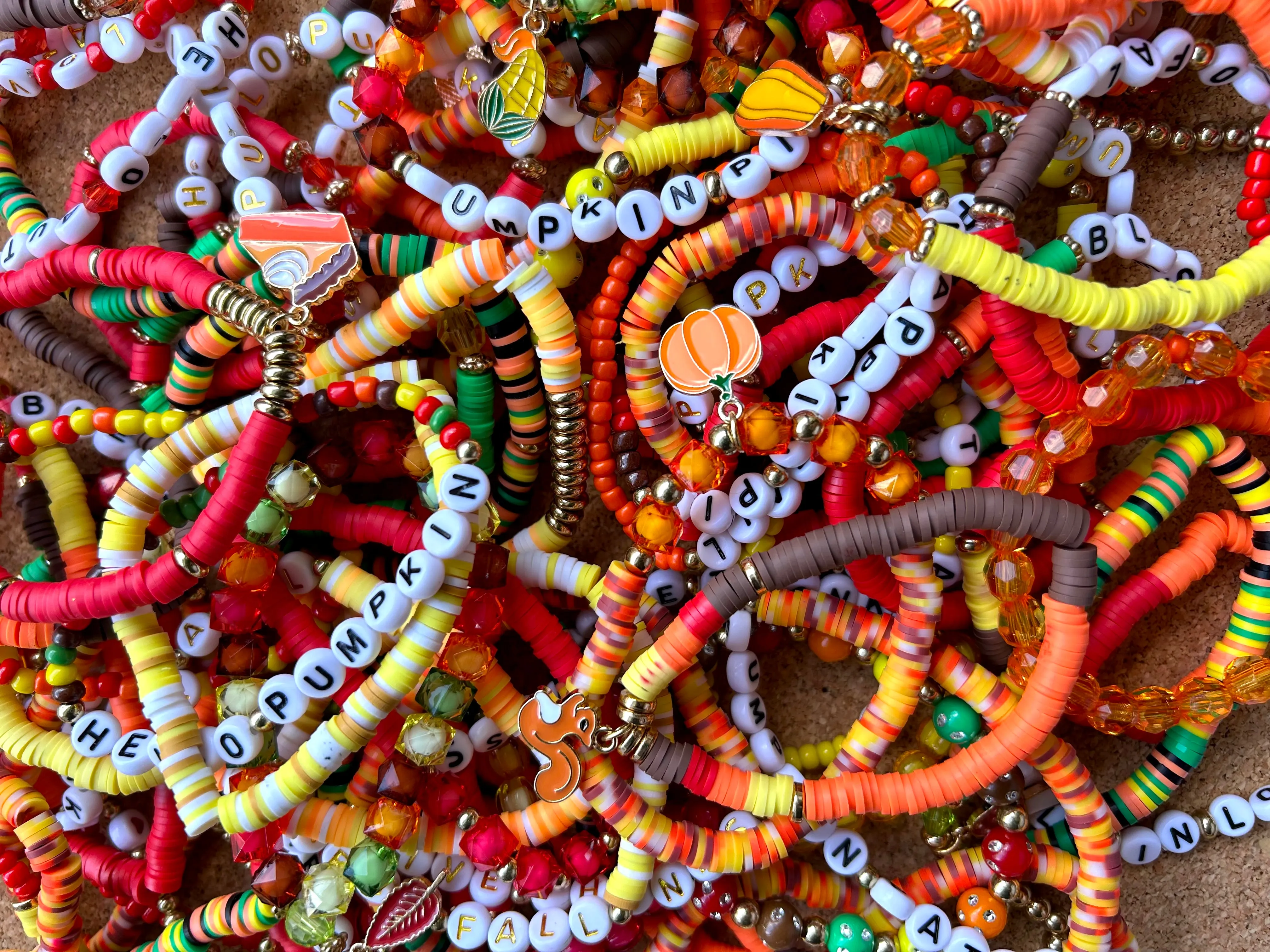🍁🍂Fall Themed Stretchy Bracelets