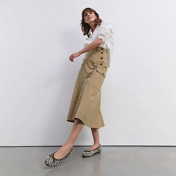 Fit Flop Delicato Woven Ballet Flats in Black/Ivory