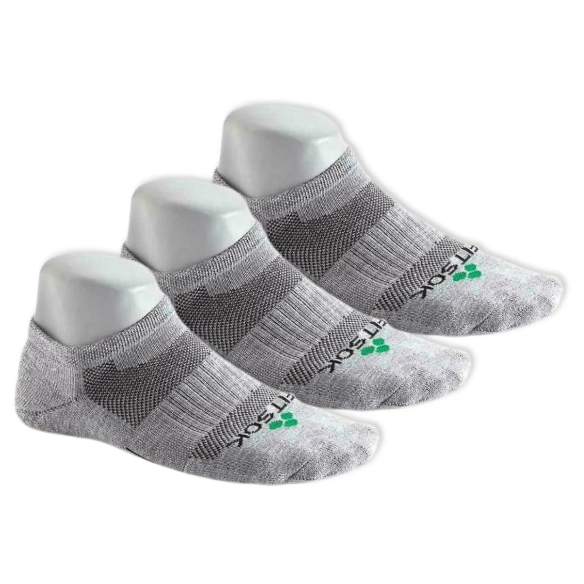 Fitsok CF2 Shadow Yarn No-Show Socks 3-Pack