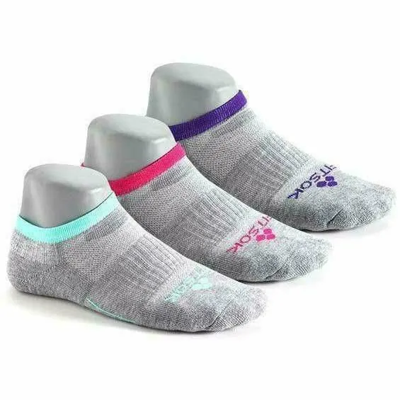 Fitsok CF2 Shadow Yarn No-Show Socks 3-Pack