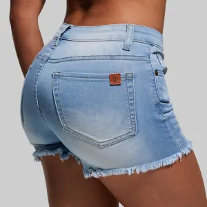 Flex Stretchy Jean Short (Light Wash)