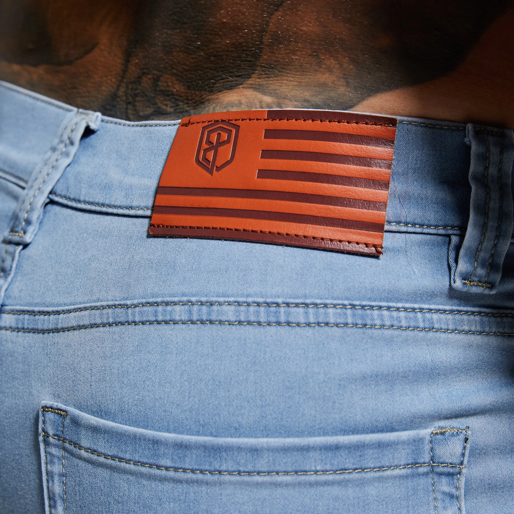 FLEX Stretchy Jort (Light Wash 6")