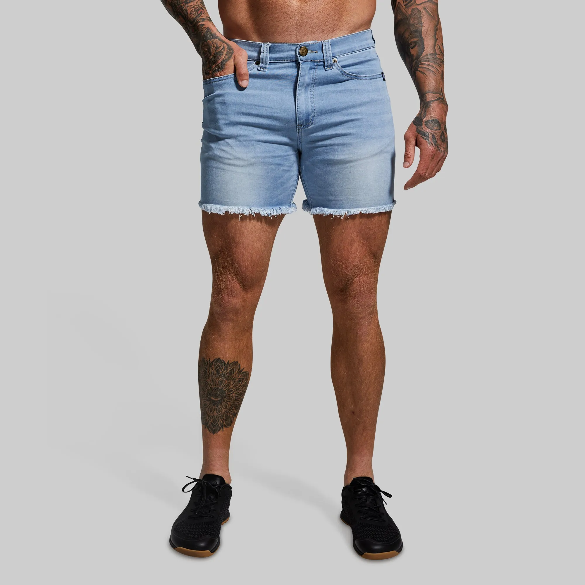 FLEX Stretchy Jort (Light Wash 6")