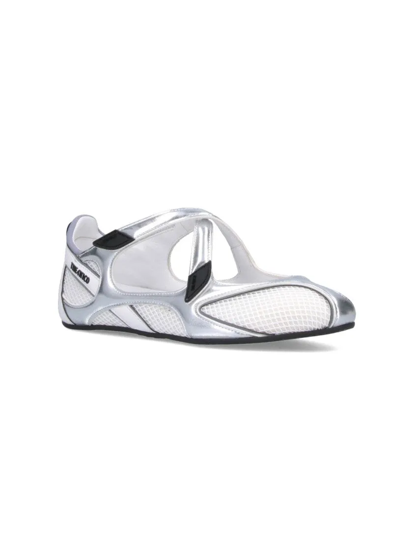 Floor 01 Flat Ballet Shoes – White