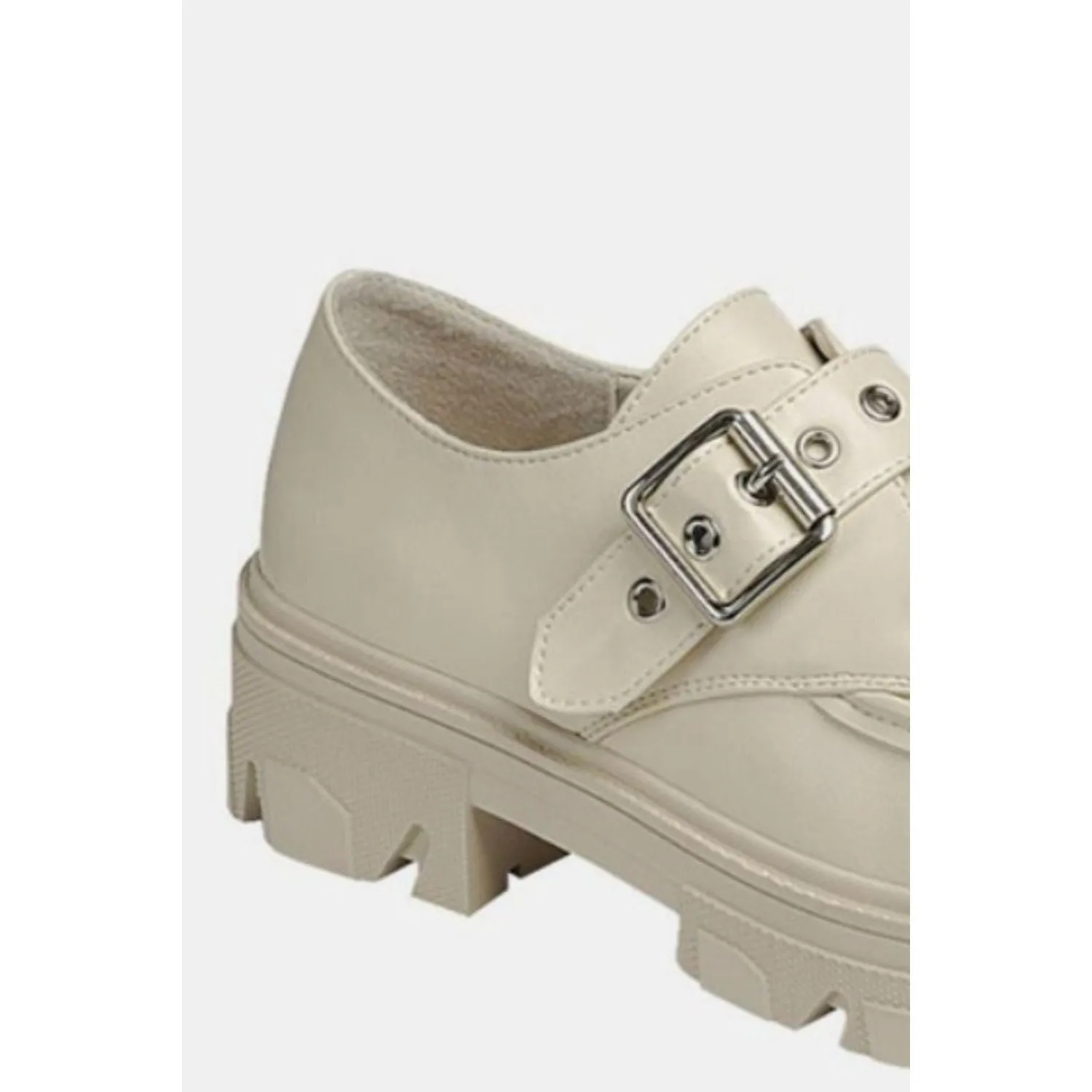 Forever Link Buckled Platform Lug Sole Loafers