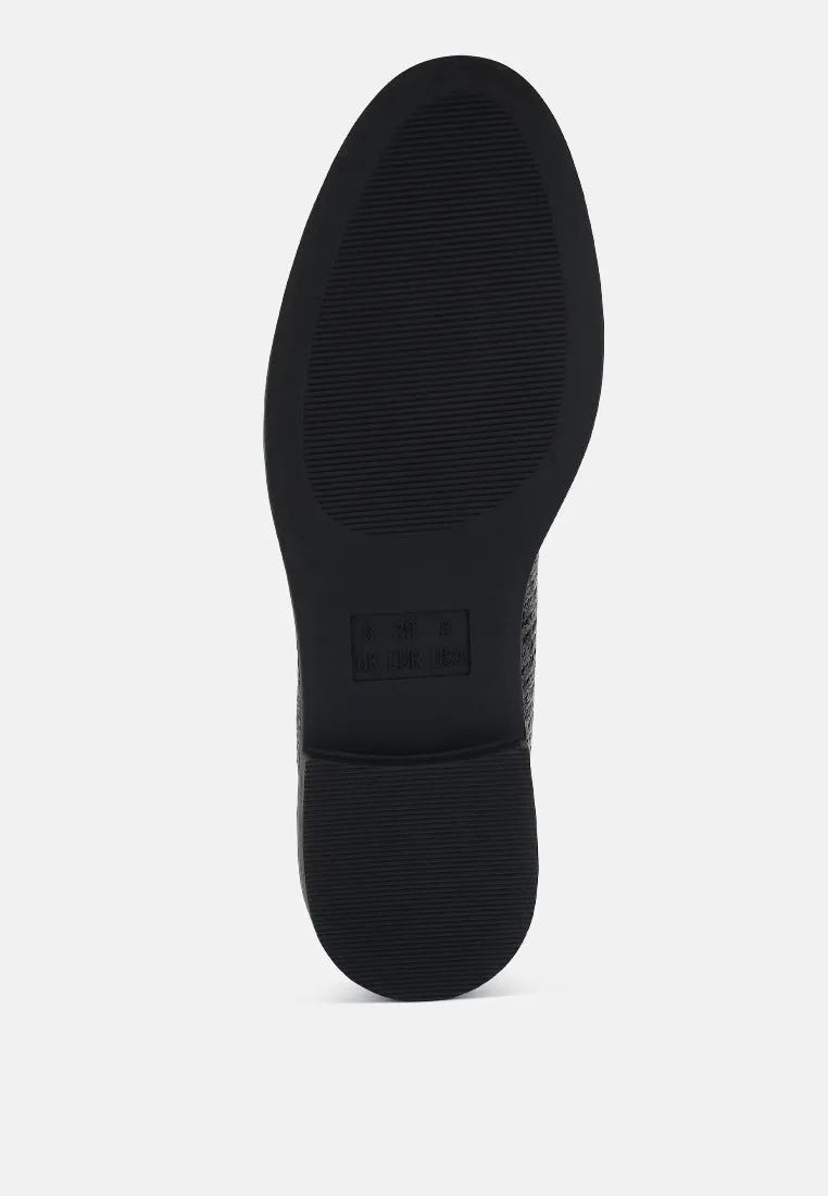Foxford Tassle Detail Raffia Loafers By Ruw