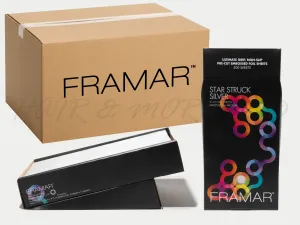 Framar Pre-Cut Embossed Foil Star Struck Silver (500ct) 127 x 305mm (5x12) (12pc CARTON)
