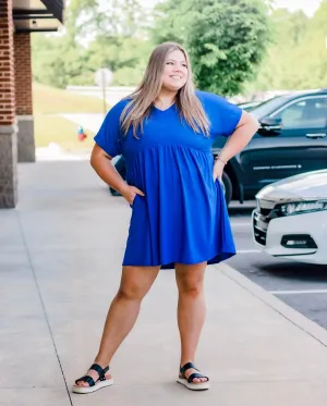 Genie in a Bottle Dress in Royal Blue