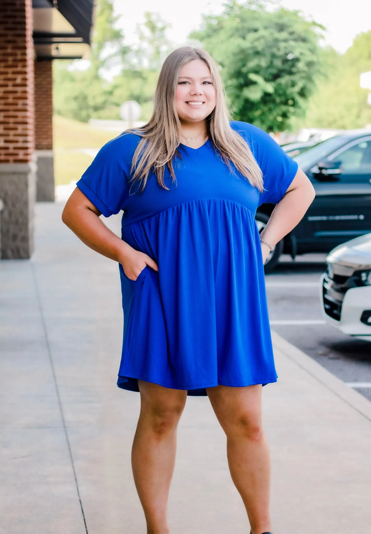 Genie in a Bottle Dress in Royal Blue