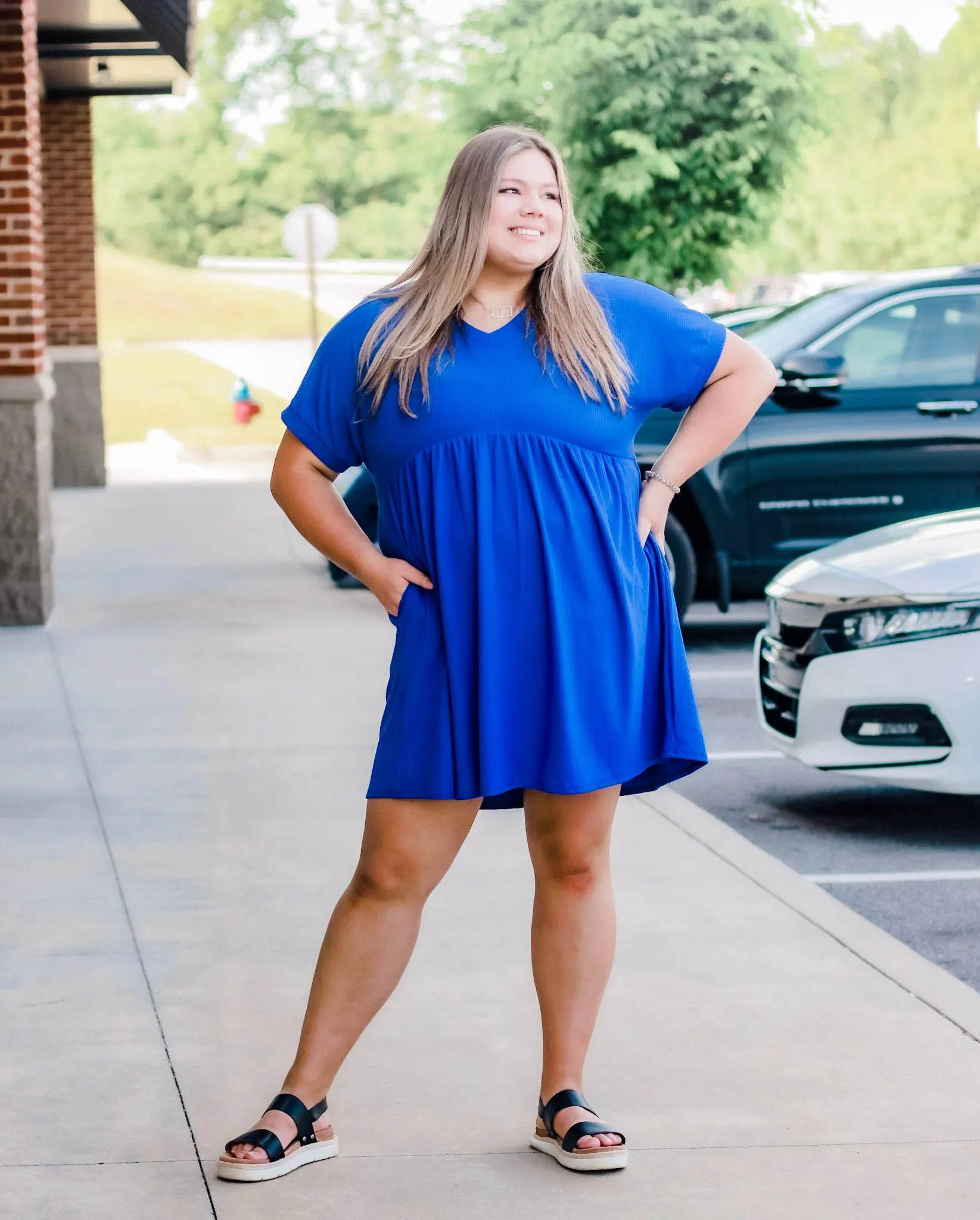 Genie in a Bottle Dress in Royal Blue