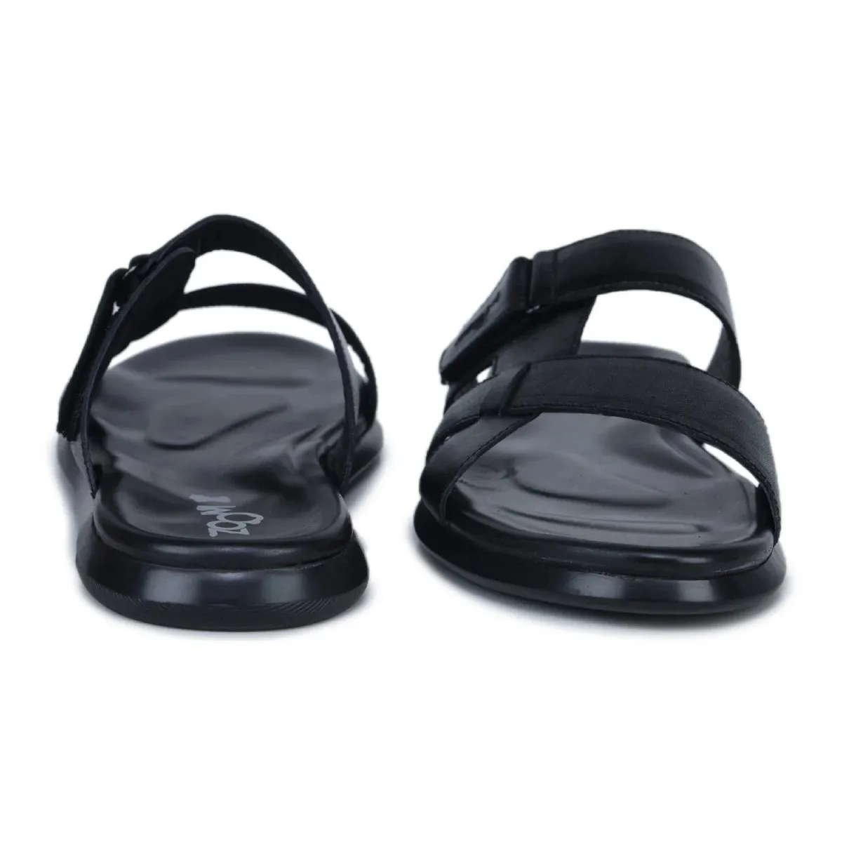 Genuine Leather Slide Slippers for Men – CN 36 with Cushioned Insole & Anti-Slip Sole