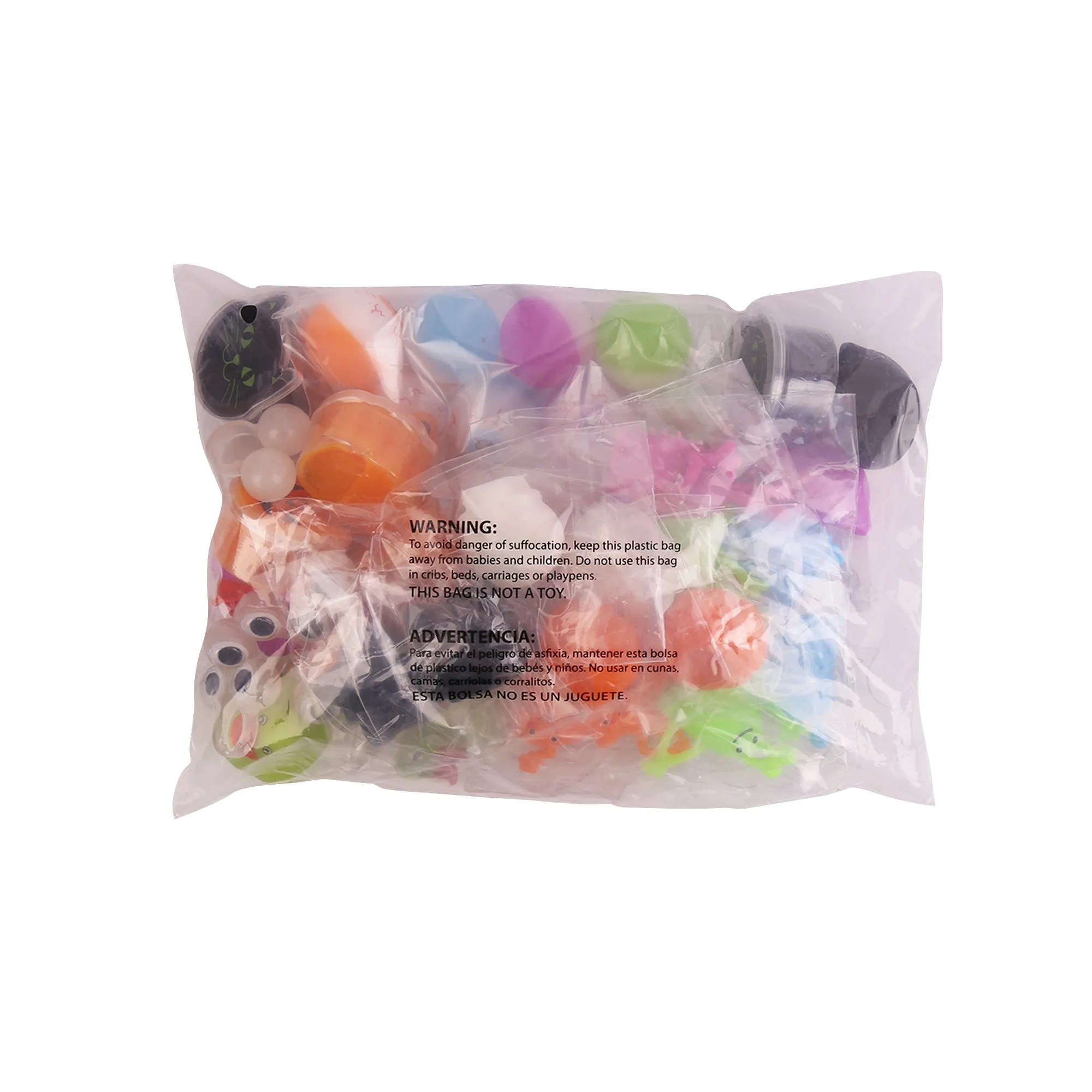Halloween Sticky Toys Assortment Value Bundle, Novelty Prizes, 104 Pcs