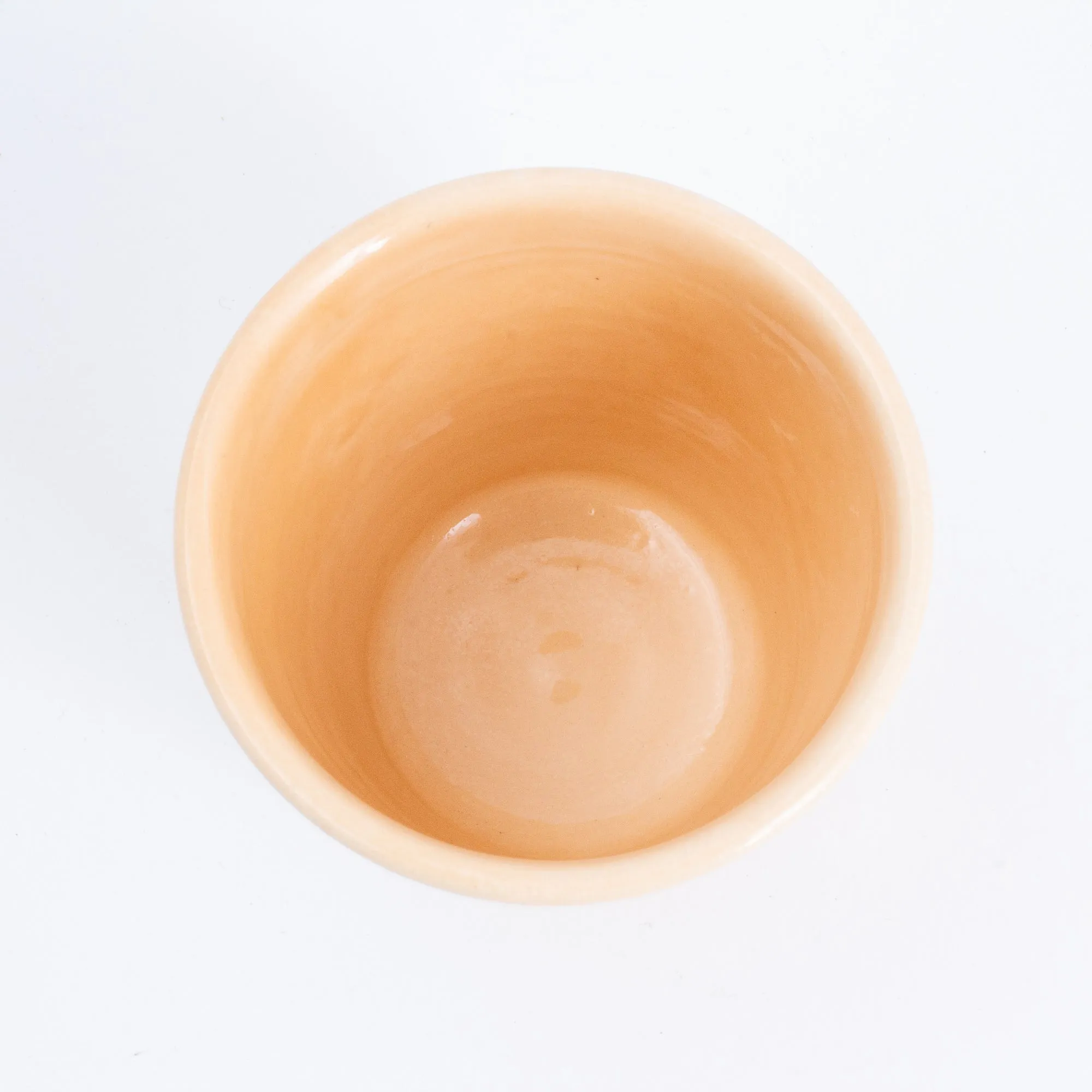 Handmade Nude Glazed Moroccan Cups with 12K Gold Accents