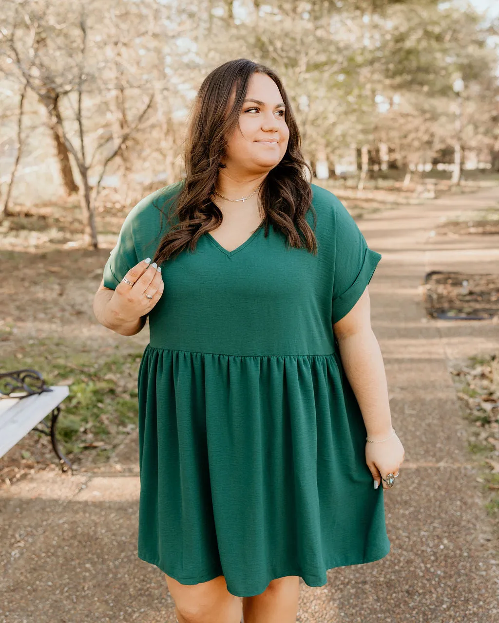 Happy Hunter Green Dress