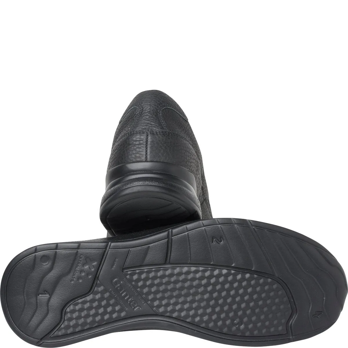 'Harald' men's ergonomic wide fit (H) loafer - Black