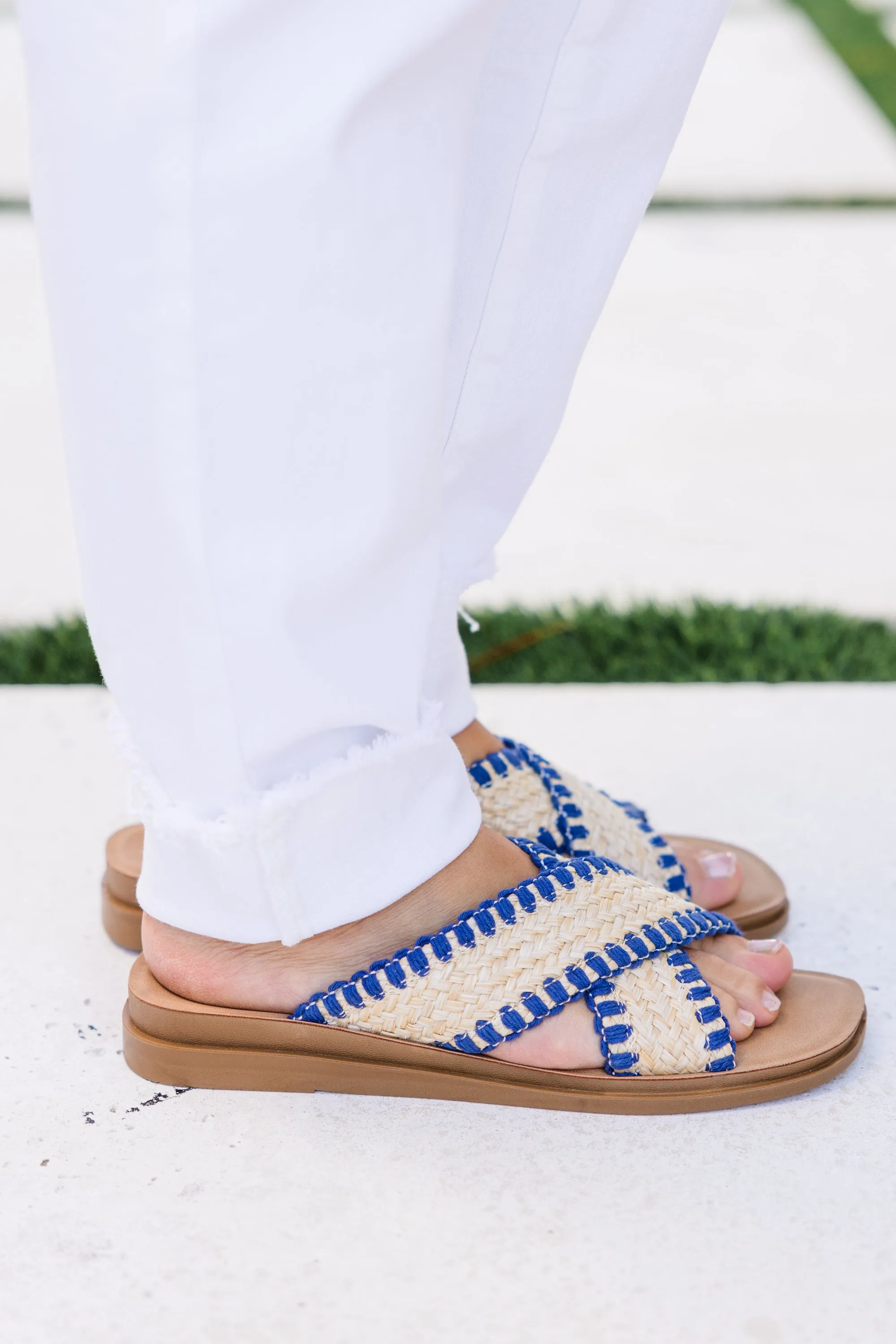 Heading South Sandals, Navy