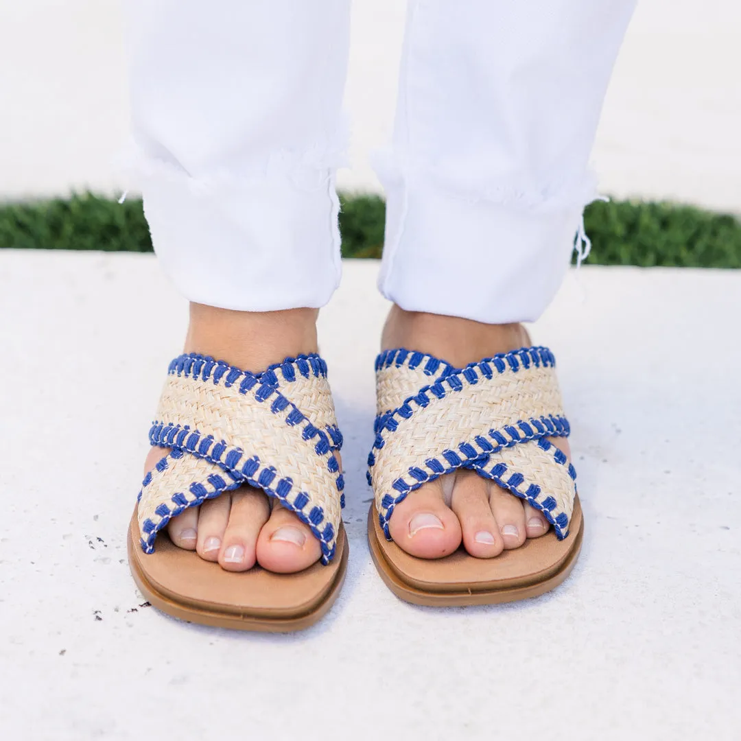 Heading South Sandals, Navy