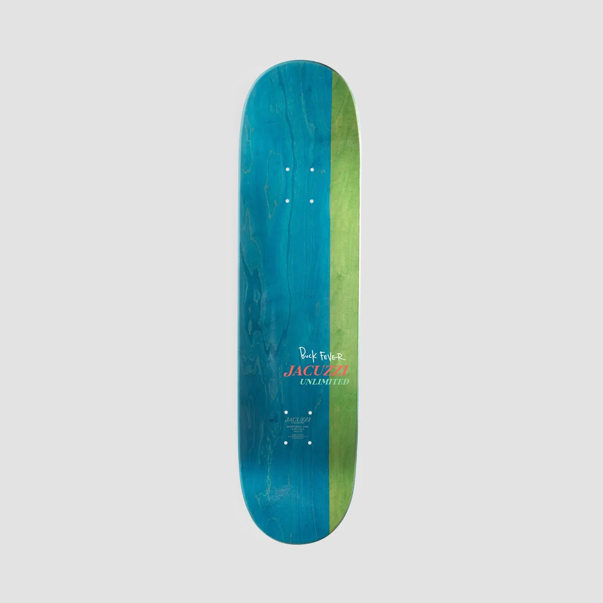Jacuzzi Unlimited Caswell Berry Venison EX7 Skateboard Deck Green - 8.5"