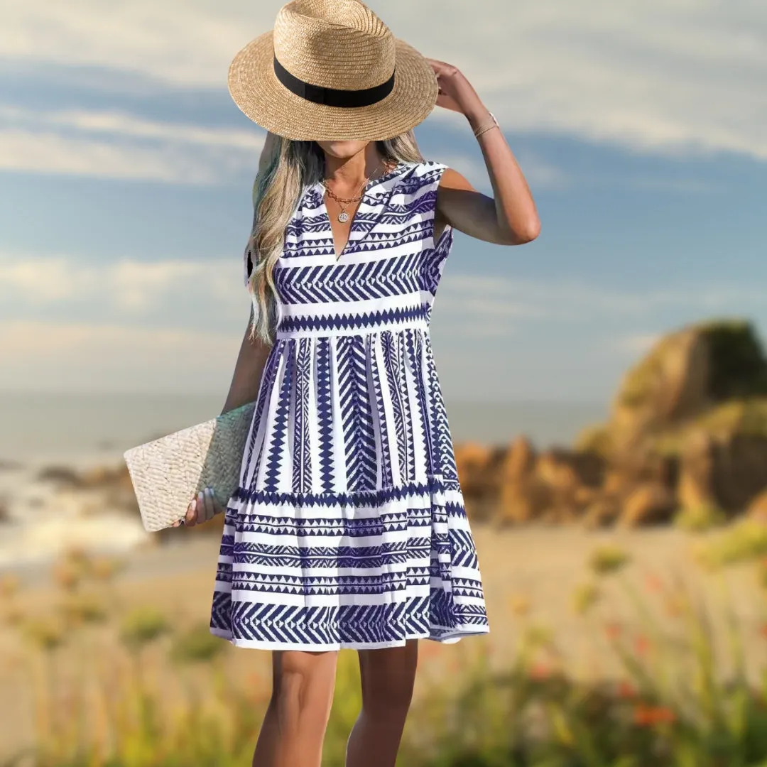 Kiana | Fern Print Summer Dress