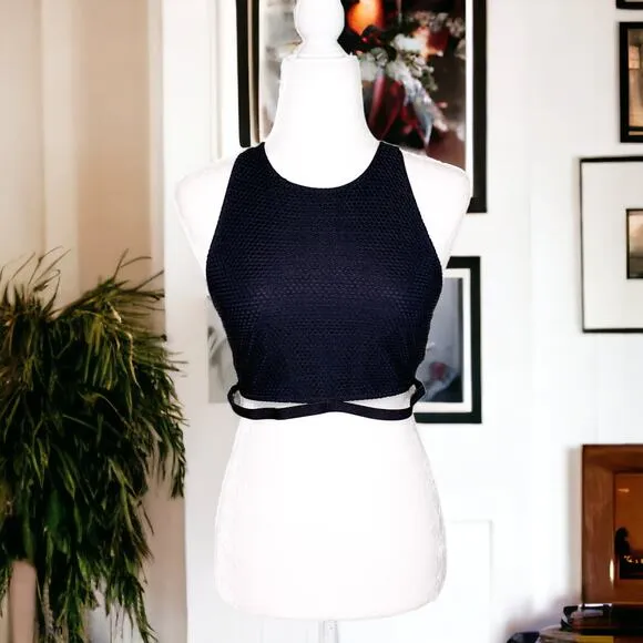 Koral Mesmorize Open Mesh Sports Bra Large Black