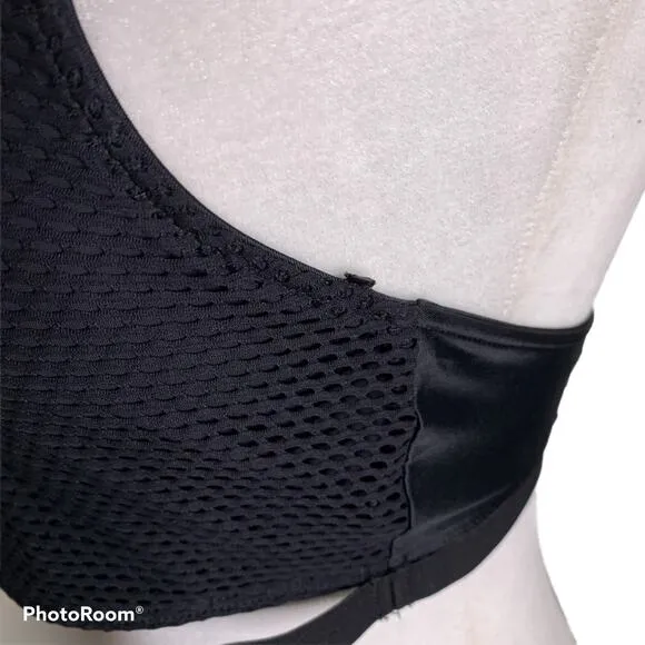 Koral Mesmorize Open Mesh Sports Bra Large Black