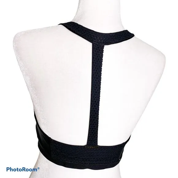 Koral Mesmorize Open Mesh Sports Bra Large Black