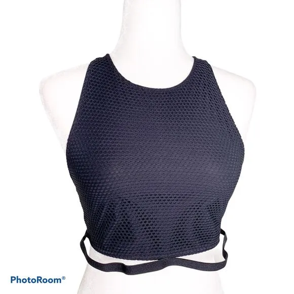 Koral Mesmorize Open Mesh Sports Bra Large Black