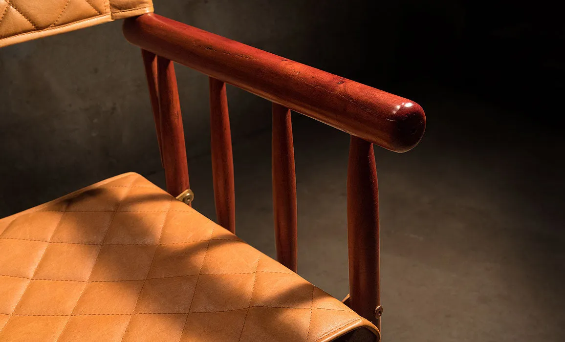 Kruger Quilted Leather Director's Chair