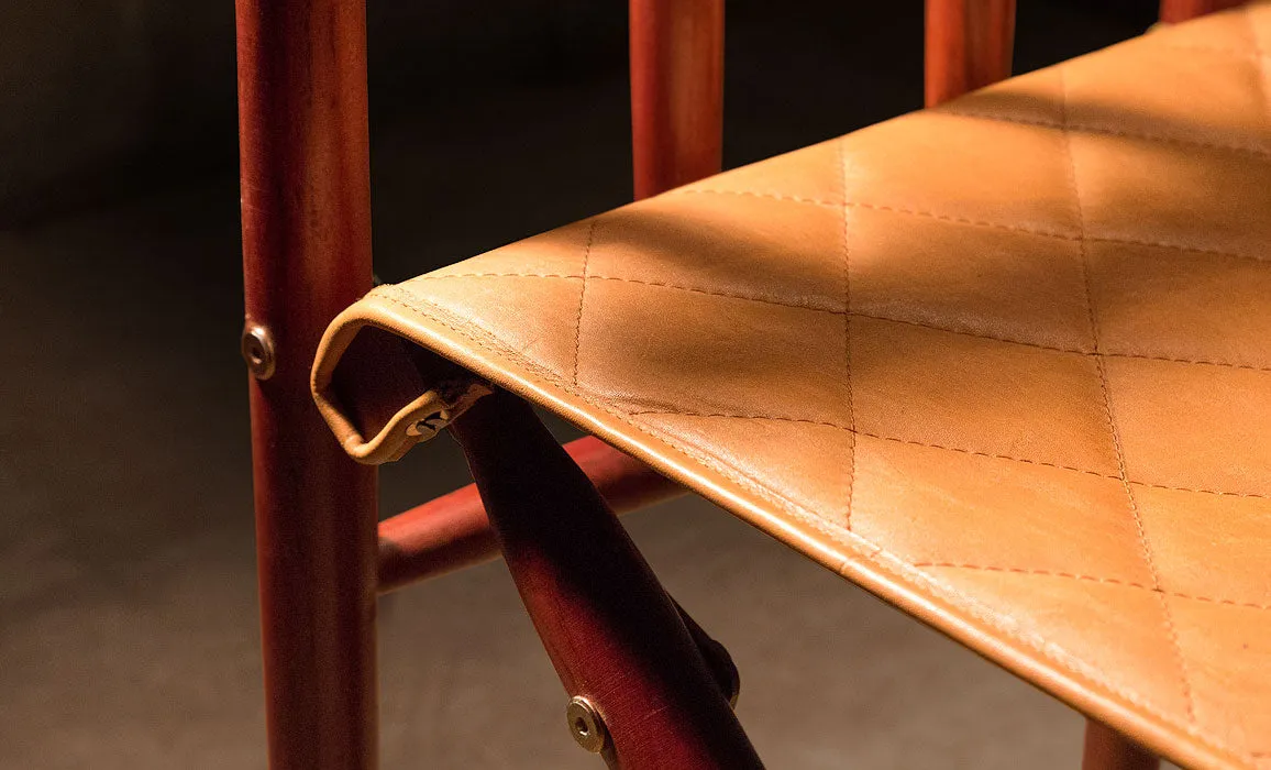 Kruger Quilted Leather Director's Chair