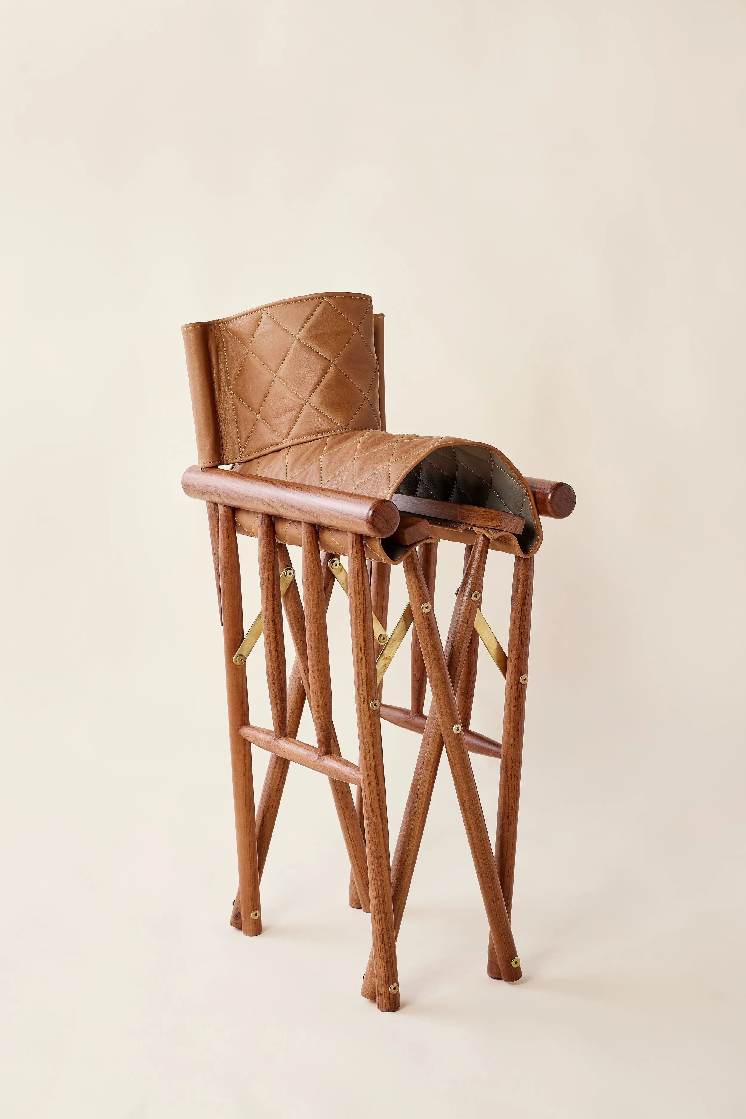 Kruger Quilted Leather Director's Chair