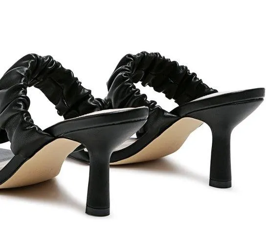 LADY LYNN GATHER AROUND SLIP-ON HEELED SANDAL