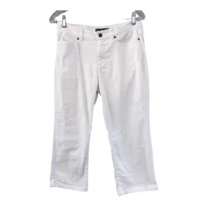 Lauren Jeans Co White Capri length stretchy jeans,size 4