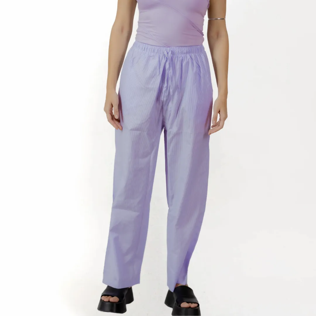 Lavender Striped Pants