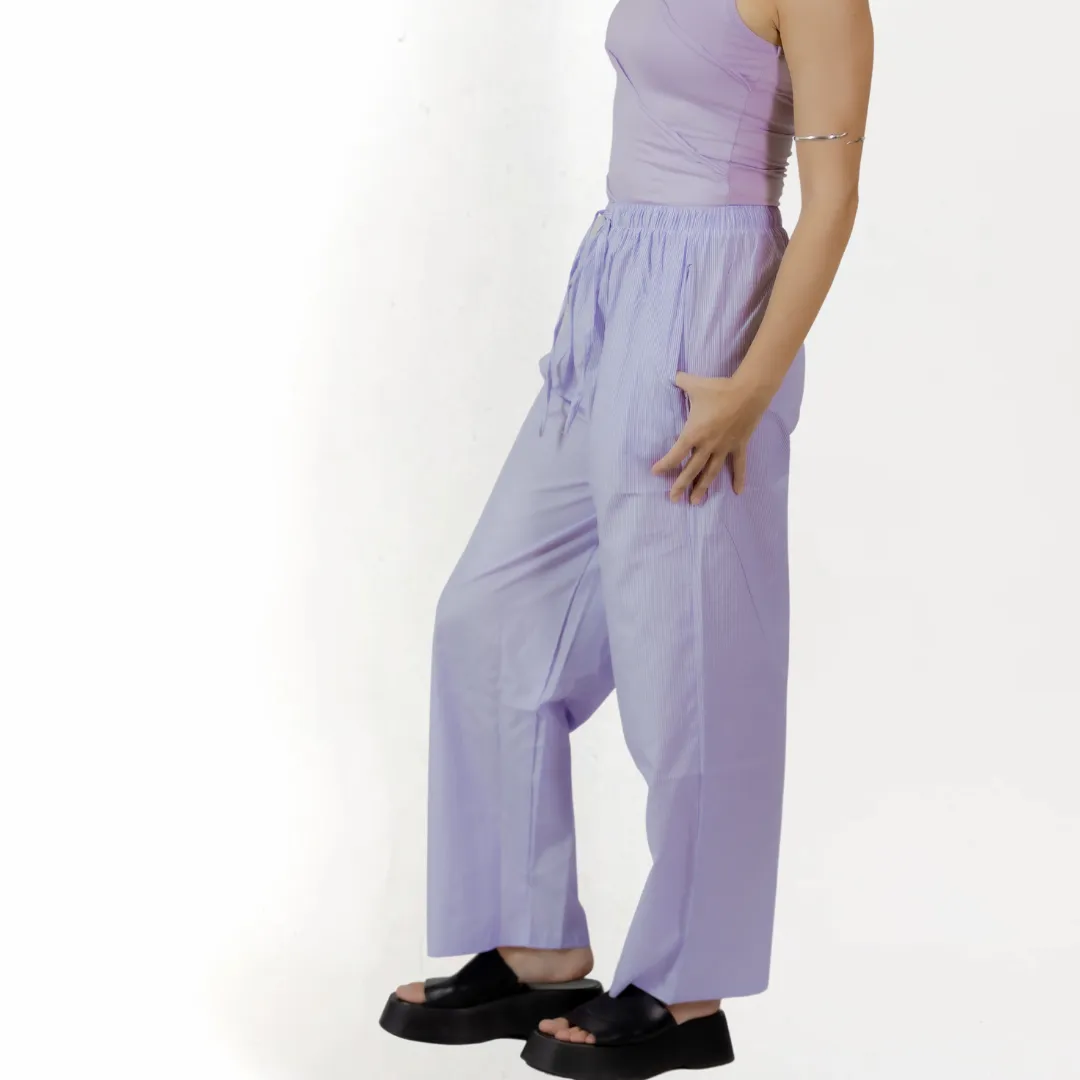 Lavender Striped Pants