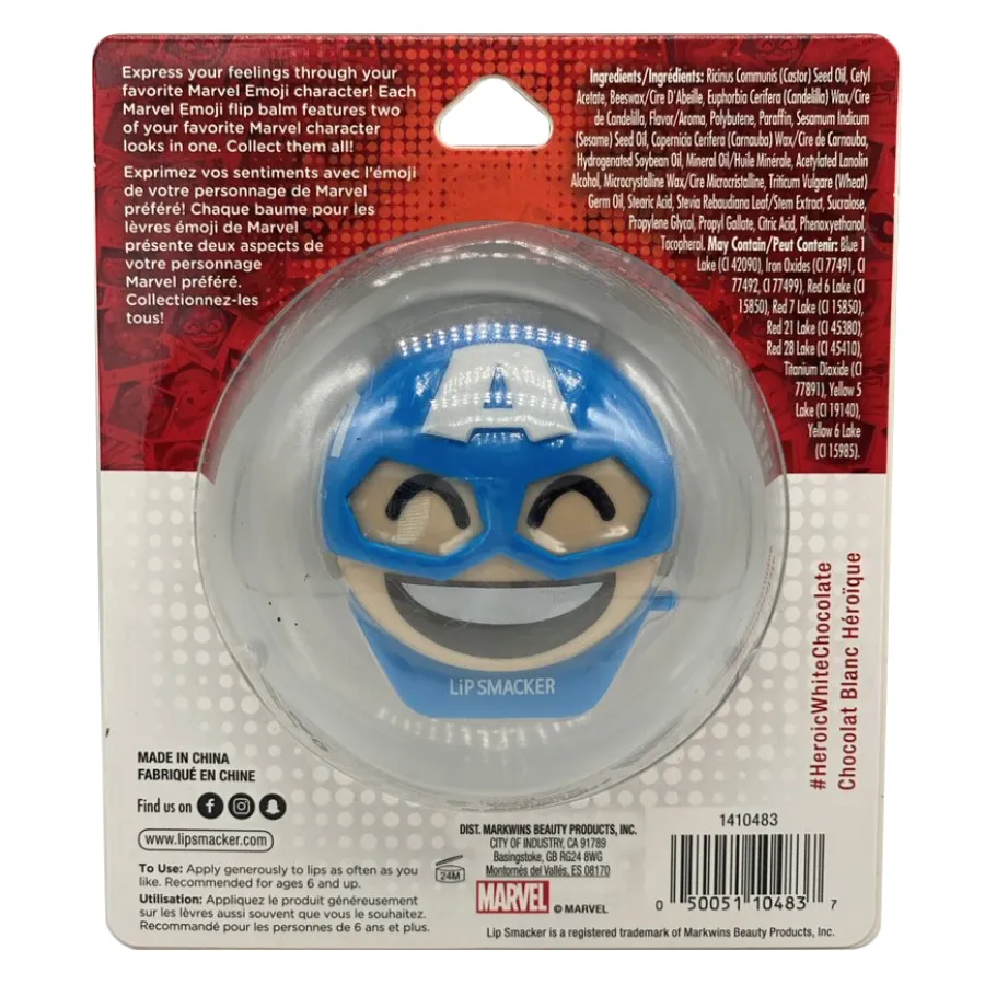 Lip Smacker Marvel Emoji Lip Balm - Captain America
