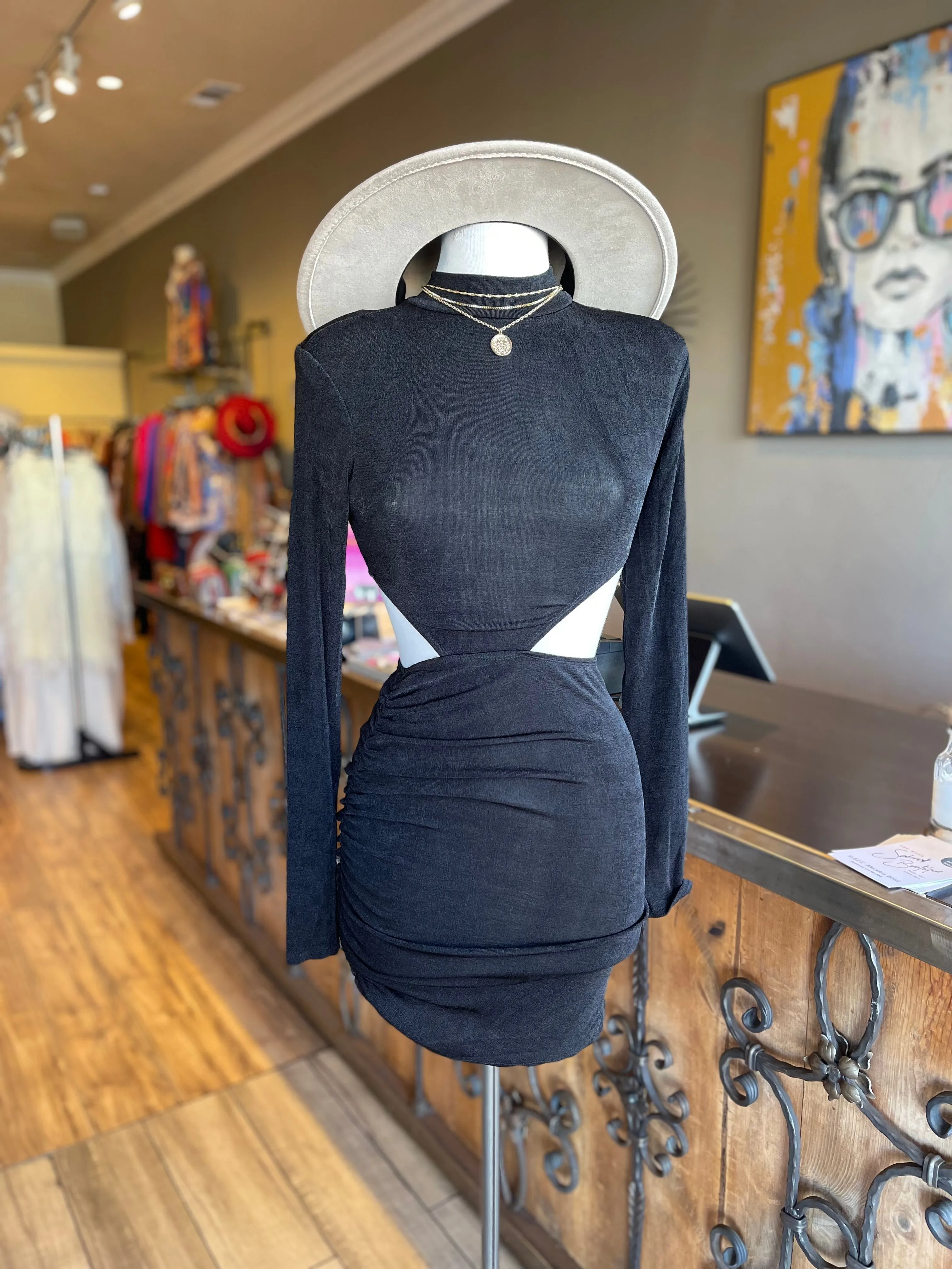 Long Sleeve Connect Top & Mini Dress
