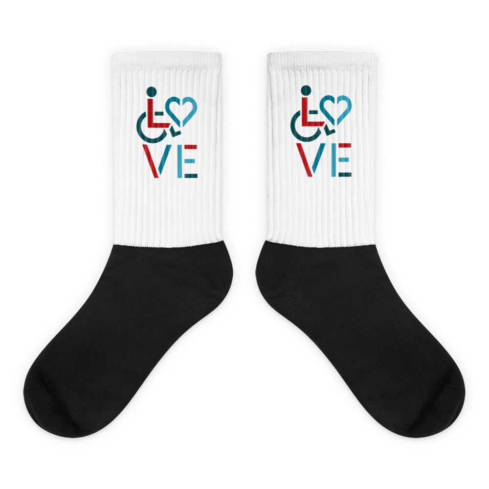 Love (for the Special Needs Community) Socks - Design 2