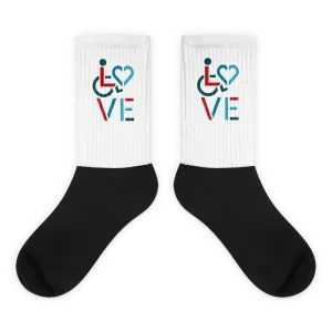 Love (for the Special Needs Community) Socks - Design 2