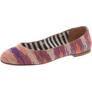 M Missoni Womens Metallic Woven Ballet Flats