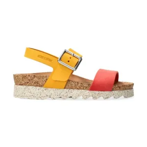 'Maggy' women's NATURE IS FUTURE sandal - Red yellow
