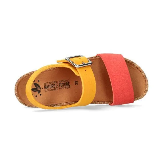 'Maggy' women's NATURE IS FUTURE sandal - Red yellow
