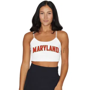 Maryland Terps White Spaghetti Tank