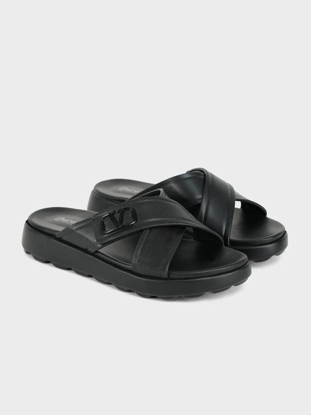 Men "TIROSH" Crossover Casual Slippers